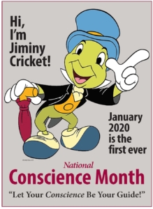 Jiminy Cricket Introduces National Conscience Month