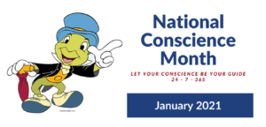 National Conscience Month January 2021