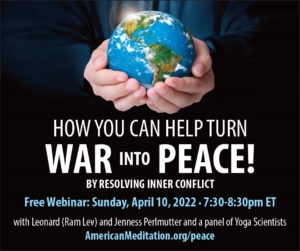 War Into Peace Webinar American Meditation Institute