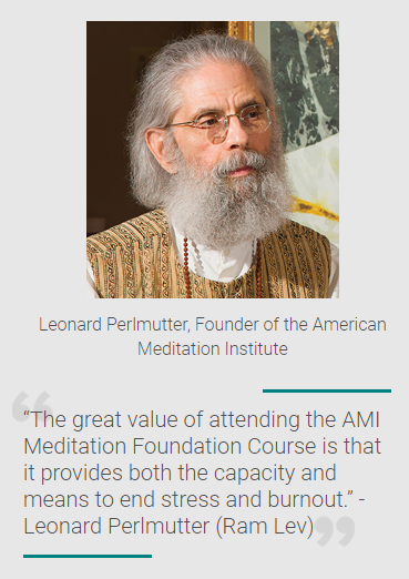 Firrst AMI Meditation Foundation Course Starting Since Clinical Study