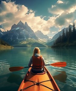 Woman in Kayak -- Spiritual Awakening